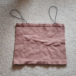 Free People Intimately Orange Ribbed Bandeau Top